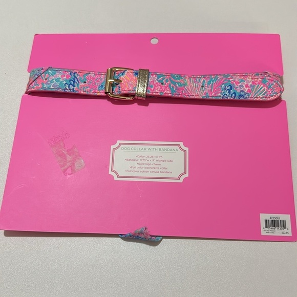 Lilly Pulitzer Floral Dog Collar with Bandana - Picture 2 of 4